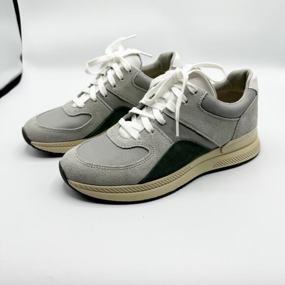 Everlane Shoes - Everlane Tread Sneakers Trainers Suede Gray Green New In Box Size 8